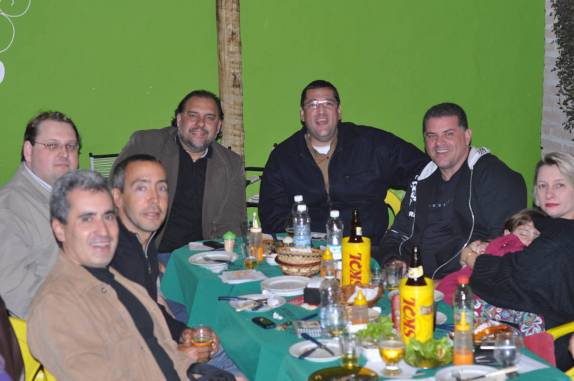 Reencontro com os amigos da época do colegial, no Marista, em Ribeirão Preto - SP